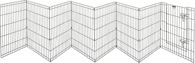 Dog Playpen - Foldable Metal Exercise Puppy Play Pen - Indoor/Outdoor Pen with - Image 4