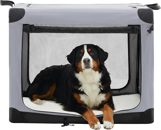 Dog Travel Crate 42 Inch, Portable Soft-Sided Travel Carriers by Relaxinsideexploreoutside