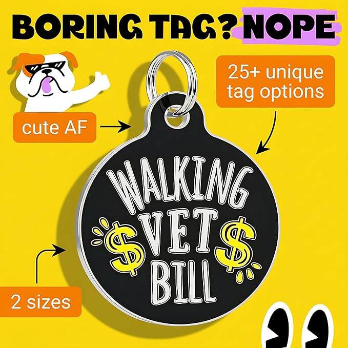 Bad Tags Personalized Dog and Cat ID Tags in 25+ Designs and 2 Sizes - Image 3
