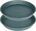 2 Pack of 14 inch Plant Saucer, 1.7" Depth Tray, Large Deep Garden Plastic by Bleuhome