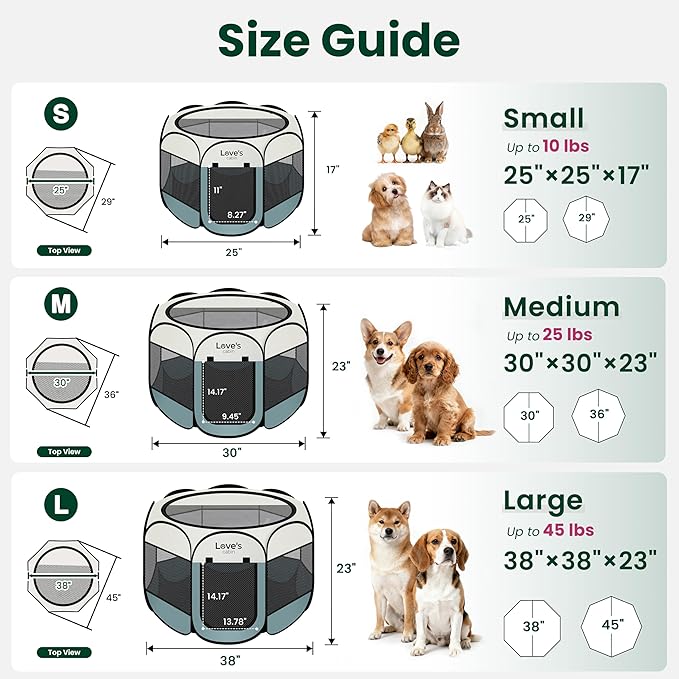 Love's cabin Pet Puppy Dog Playpen, Small Dog Tent Crates Cage Indoor/Outdoor - Image 2