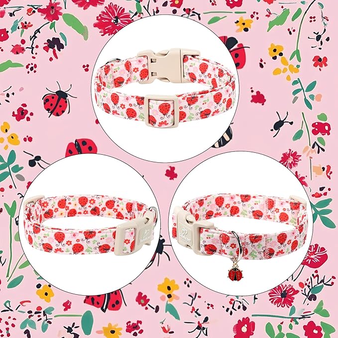 Lucky Ladybug Dog Collar for Puppy Small Dogs - Image 7
