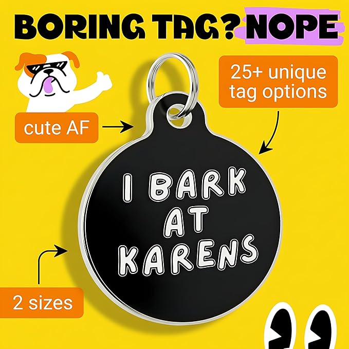 Bad Tags Personalized Dog and Cat ID Tags in 25+ Designs and 2 Sizes - Image 3