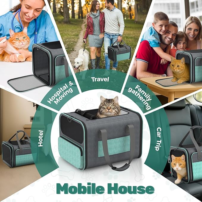 Cat Carrier for Airline Approved: Soft-Sided Cat Carrier Expandable for Small - Image 7