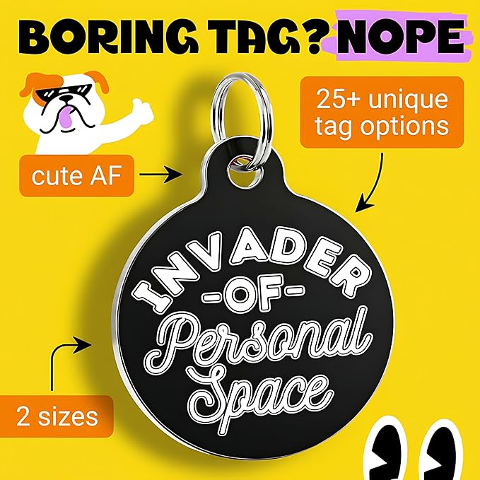 Bad Tags Personalized Dog and Cat ID Tags in 25+ Designs and 2 Sizes - Image 3