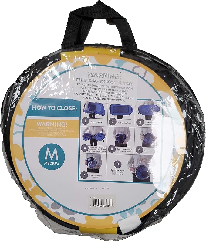 Beatrice Home Fashions Portable, Collapsible, Pop Up Kennel Travel Cat and Dog - Image 9