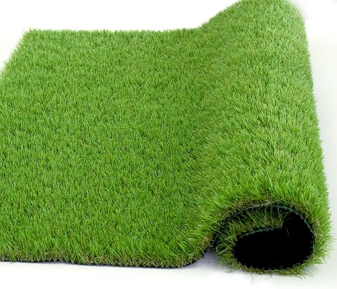 Artificial Grass Rug Outdoor Indoor 6FTX85FT Fake Grass Carpet Green Synthetic - Image 3