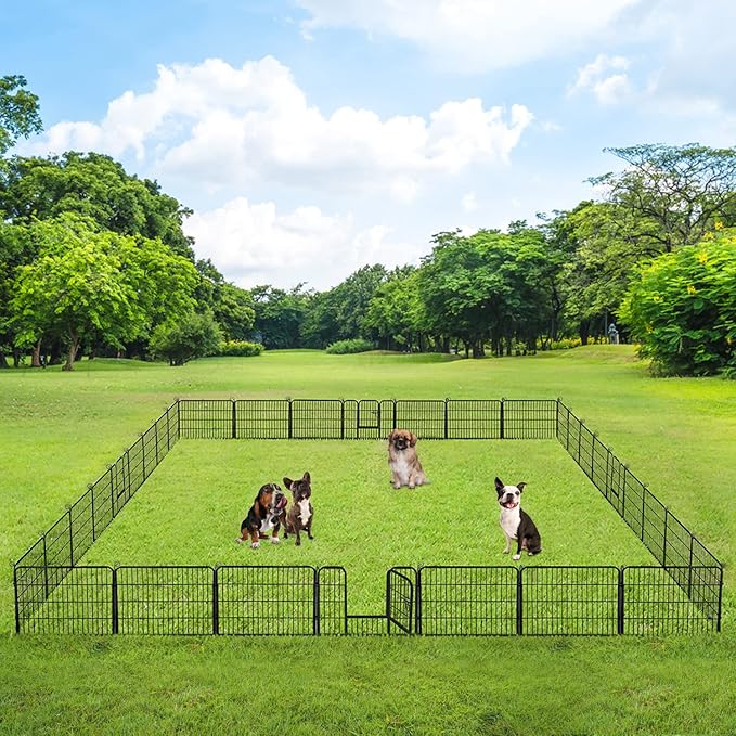BestPet | Dog Playpen | 24 Inch, 32 Panels | Heavy Duty Metal Pet Exercise Pen - Image 2