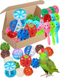 23-Piece Bird Toy Set with Long-Lasting Bells and Sturdy Vine Balls, Safe and by HEUHAI