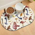24''x16'' Absorbent Dog Food Mat, No Stains Quick Dry Pet Water Mat Protect by METEOROCK