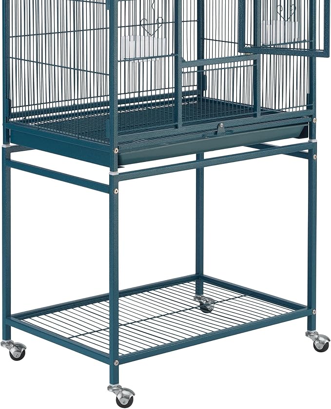 Topeakmart 54'' H Large Bird Cage Parrot Cage w/Stand Bird Cage - Image 7