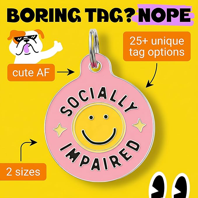 Bad Tags Personalized Dog and Cat ID Tags in 25+ Designs and 2 Sizes - Image 3