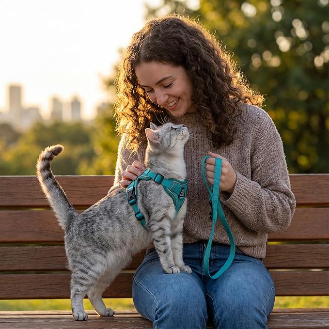 Cat Harness and Leash Set Escape Proof Tactical Medium Kitten Harness Emotional - Image 8