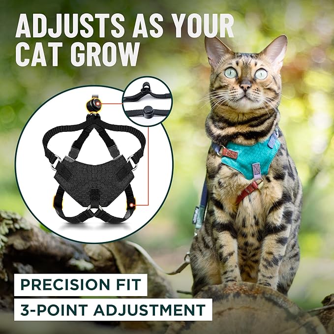 Houdini™ Escape Proof Cat Harness and Leash Set by OutdoorBengal – Orange - Image 6