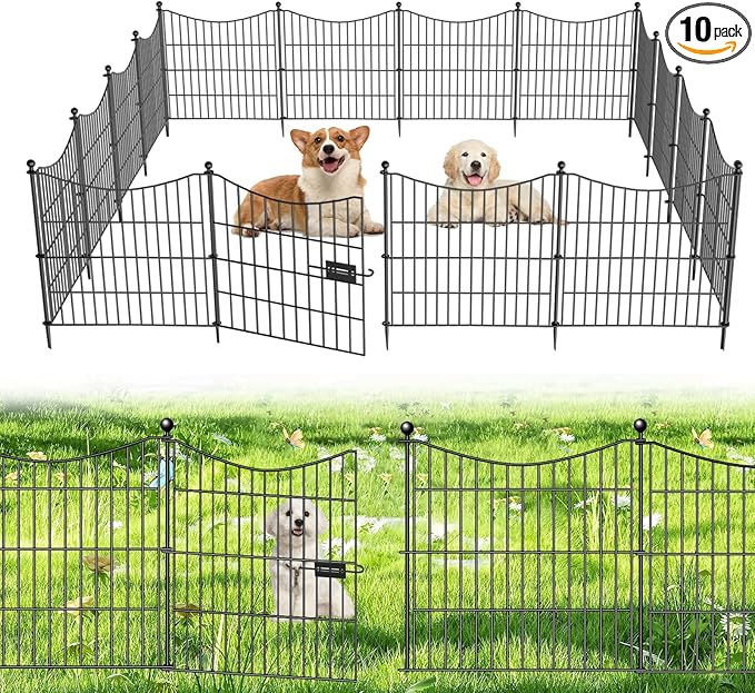10 Panels Decorative Garden Fence by OutdoorFence