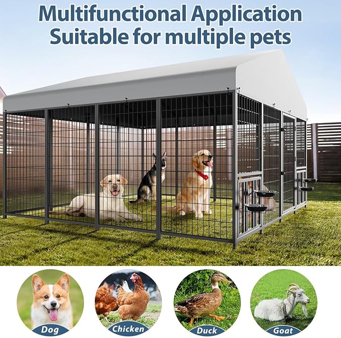 ROOMTEC Large Dog Kennel Outdoor Pet Pens Dogs Run - Image 7