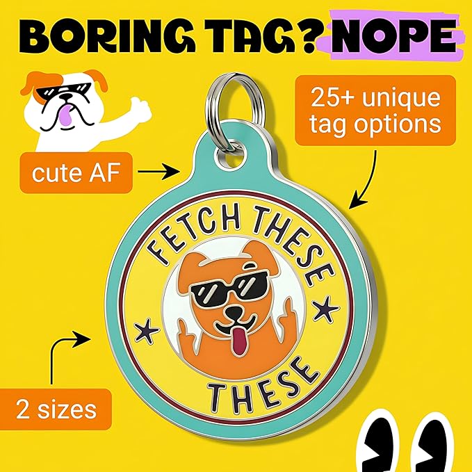 Bad Tags Personalized Dog and Cat ID Tags in 25+ Designs and 2 Sizes - Image 3