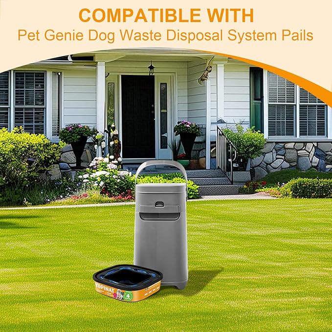 2 IN 1 Genie Refill Bags for Dog Cat 4 Pack - Image 3