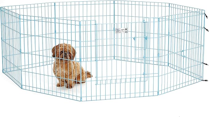 MidWest Homes for Pets Folding Metal Puppy / Dog Exercise Pen, Indoor/Outdoor by MidWestHomesForPets
