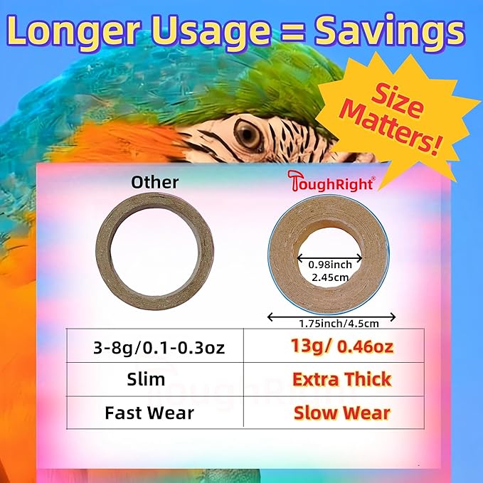 24Pcs Fatty Bagels Bird Toys for Parrots Durable Cardboard Chewing Shredding - Image 4