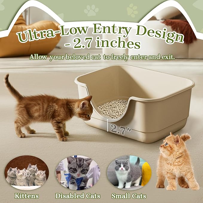 2 Pack Low Entry Small Litter Box - Image 2