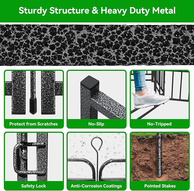 Heavy Duty Dog Playpen: 32 Steel Panels 47" Height, Square Steel Pipe - Image 7
