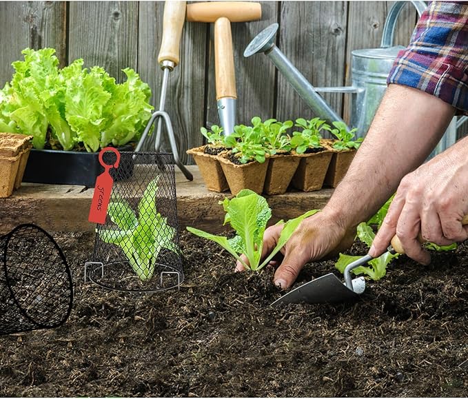 10 Pcs 6.8"×7.4" Seedling Plant Protectors from Animals, Chicken Wire Plant - Image 7