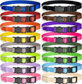 16 PCS Puppy Collars for Small Puppies, Safety Buckle Puppy Collars for Litter by Mtliepte