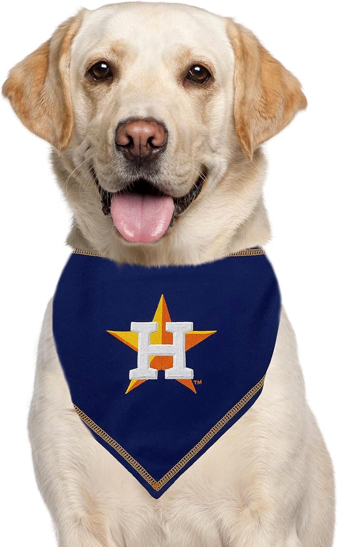 Pets First MLB Houston Astros TIE Bandana, Large/X-Large. Dog Bandana Scarf Bib - Image 4