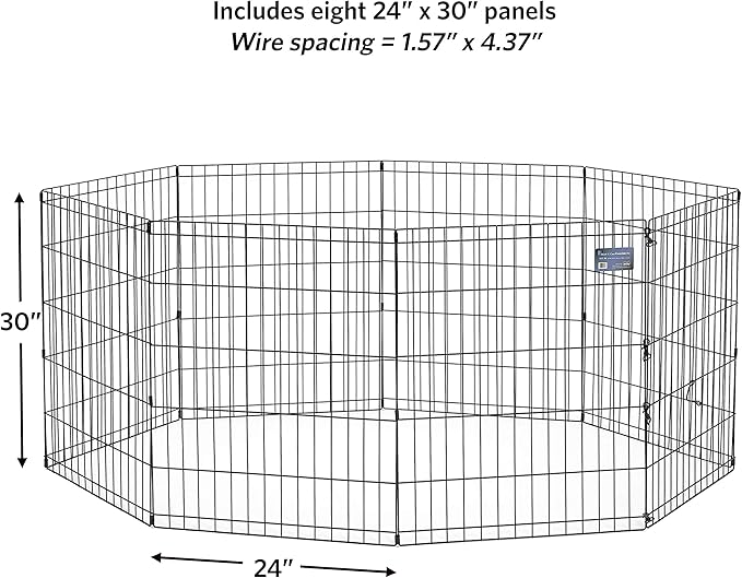 MidWest Homes for Pets Folding Metal Puppy / Dog Exercise Pen, Indoor/Outdoor - Image 7
