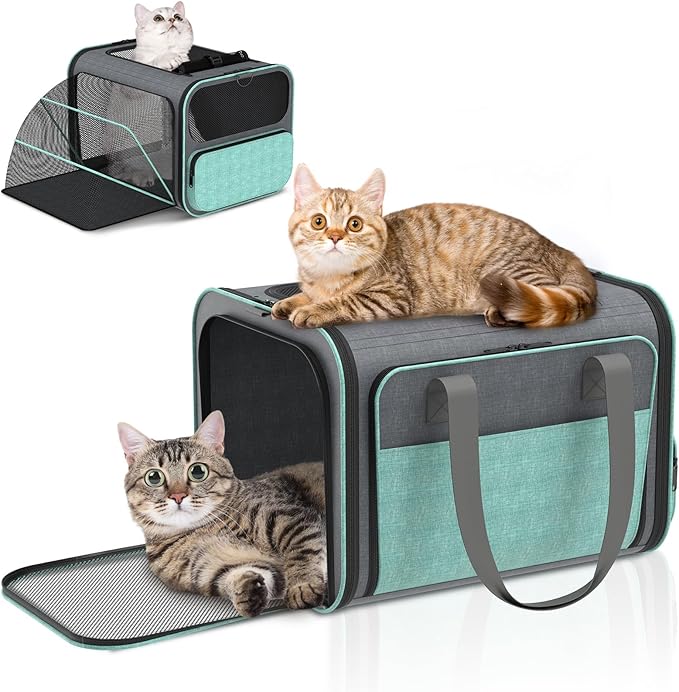 Cat Carrier for Airline Approved: Soft-Sided Cat Carrier Expandable for Small by BETOPET