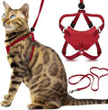 Houdini™ Escape Proof Cat Harness and Leash Set by OutdoorBengal – Red by OutdoorBengal
