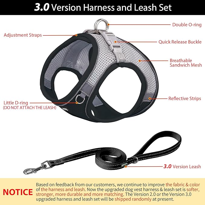 AIITLE Easy Walk Dog Harness and Leash Set - Image 4
