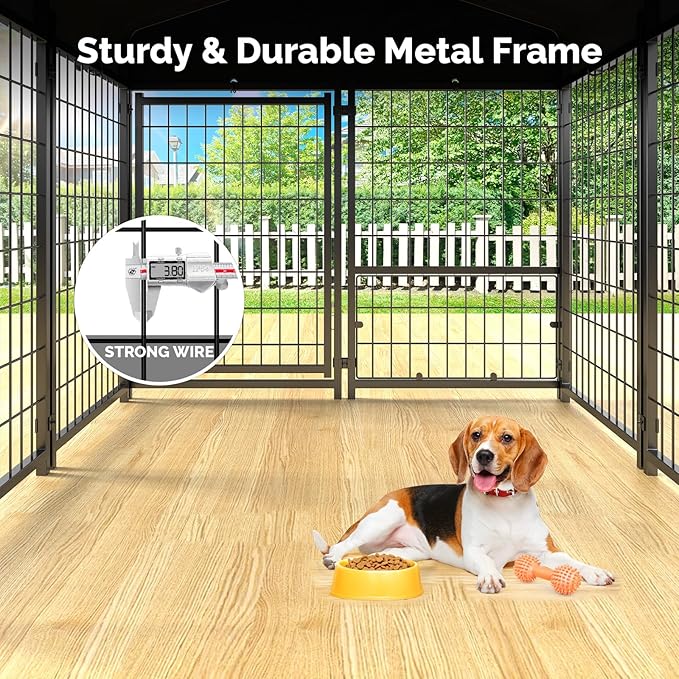 Sino Luban 2PCS Outdoor Dog Kennel Outside Run - Image 5