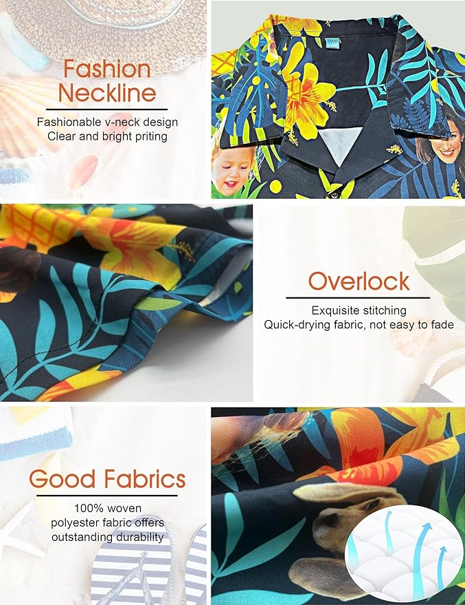 Custom Hawaiian Shirt with Face Photo Picture - Image 7