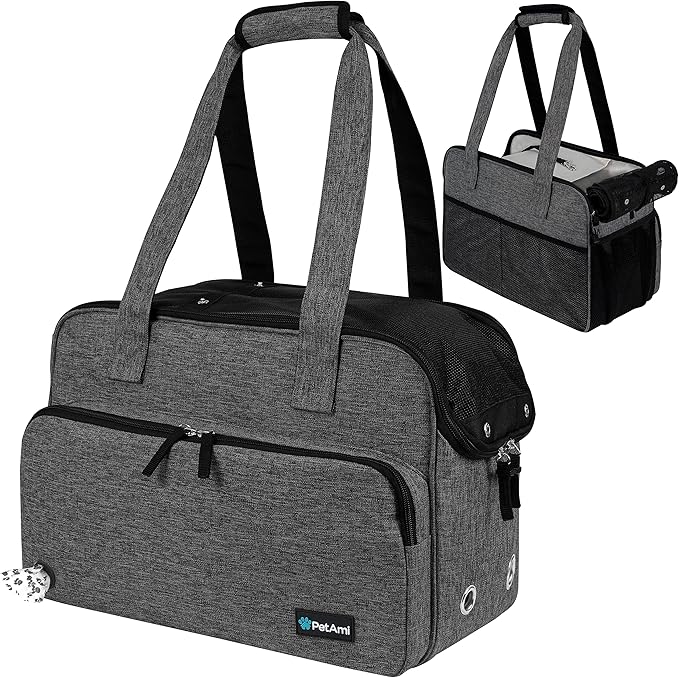 PetAmi Small Dog Purse Carrier, Soft-Sided Pet Carrier Bag by PetAmi