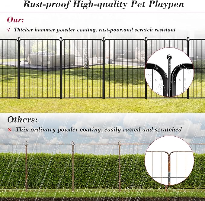 Dog Playpen 40 inch 30 Panels Indoor Outdoor Dog Pen - Image 6