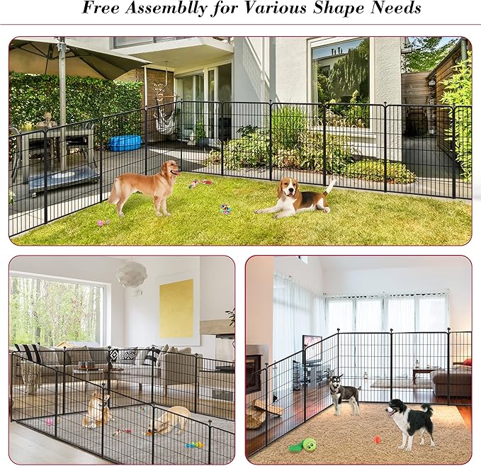 Dog Playpen 40 inch 36 Panels Indoor Outdoor Dog Pen - Image 8
