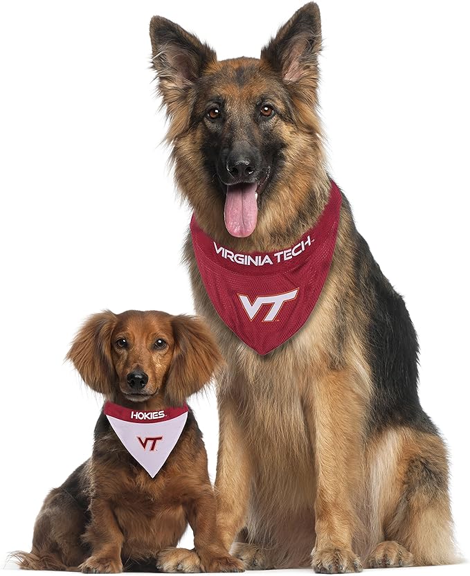 Pets First Collegiate Pet Accessories, Reversible Bandana, Virginia Tech Hokies - Image 5