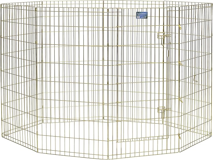 MidWest Homes for Pets Folding Metal Dog Exercise Pen, Indoor/Outdoor Playpen - Image 2