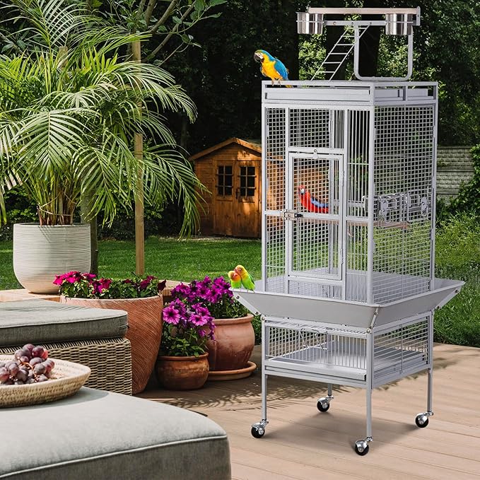 SUPER DEAL PRO 61-inch 2in1 Large Bird Cage - Image 2