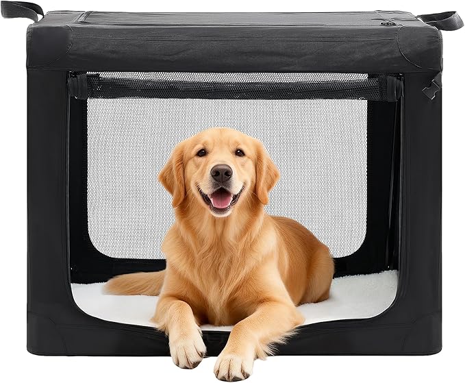 Dog Travel Crate 36 Inch, Portable Soft-Sided Travel Carriers by Relaxinsideexploreoutside