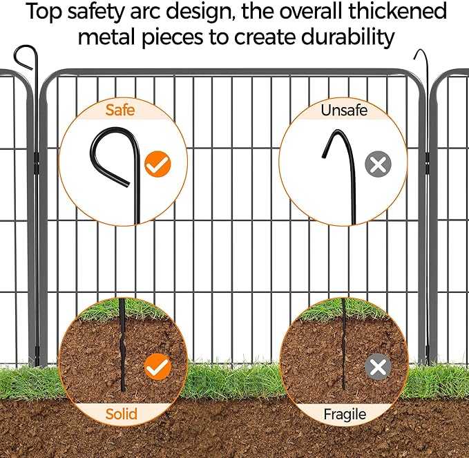 Yaheetech Dog Playpen Outdoor, 32 inch 32 Panels Dog Pen Indoor Heavy Duty - Image 7