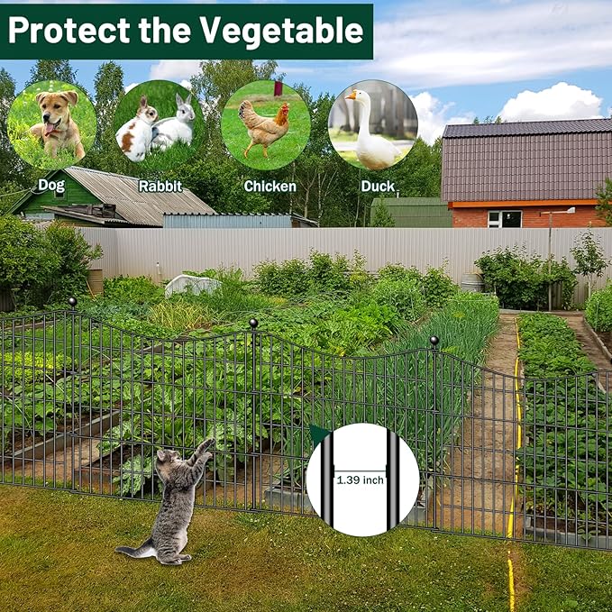 15 Panels No Dig Dog Fence Outdoor - Image 4